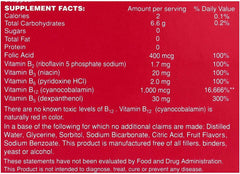 NSI B-Total bottle label close-up highlighting B vitamins