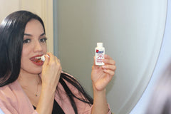 NSI B-Total dropper dispense showing berry flavor with no caffeine