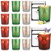 Nuanchu Christmas candle set box with 12 fragrances for festive mood
