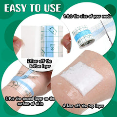 Nuanchu cinta impermeable para natación, cobertura estable en agua.