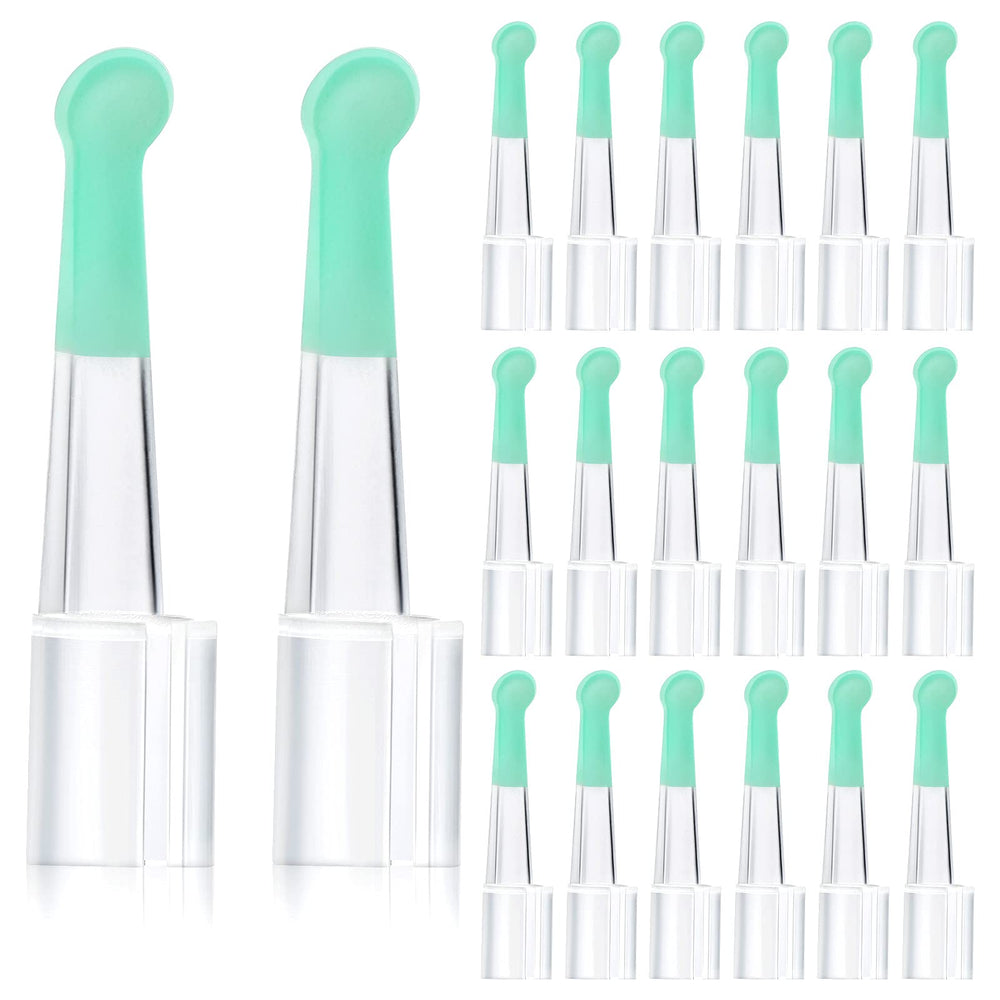 Nuanchu ear spoon tips light green, 20-piece set for safe home use.