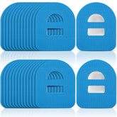 Nuanchu Omnipod patch blue packaging shows pre-cut adhesive sheets for CGM protection.