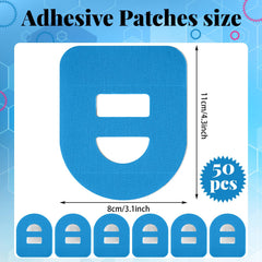 Nuanchu Omnipod patch closeup demonstrates strong adhesive for reliable wear.