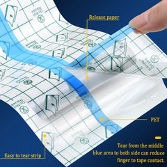 Nuanchu waterproof tattoo patch application on skin keeps wound protected while active.