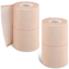 Nuanchu two-rolls elastic tape bandage beige, breathable support for joints and sprains.