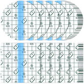 Nuanchu waterproof round 4x4 inch bandage on skin for shower protection.