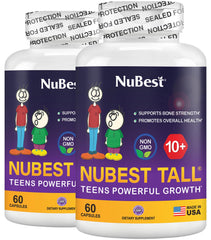 NuBest Tall 10+ bottle front view for bone health support in kids