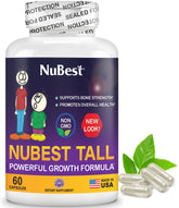 NuBest Tall bottle front view highlighting bone-supporting calcium and collagen.