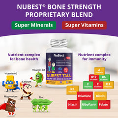 NuBest Tall Kids chewable berry tablets ideal for picky eaters.