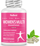 NuBest Women’s Multivitamin bottle with capsules supports daily balance and energy