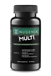 Nugenix multivitamin for men bottle front for daily vitality