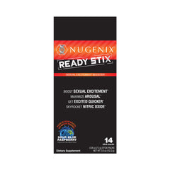 Nugenix Ready Stix open pack for on-the-go convenience and quick intake