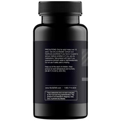 Nugenix T Booster label close-up highlighting the formula for daily support.