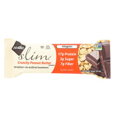 NuGo Slim Crunchy Peanut Butter bar—protein-packed, on-the-go snack