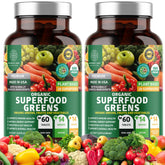 Number One Nutrition Green Superfood bottle front shows packaging for energy support