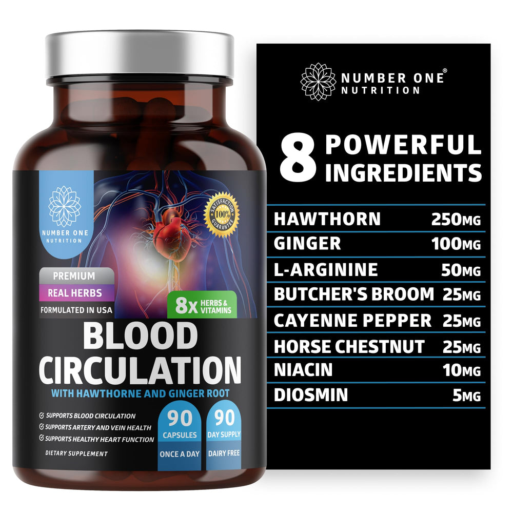 Number One Nutrition blood circulation bottle supports daily vitality and comfortable circulation