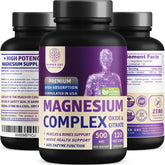 Number One Nutrition N1N Premium Magnesium bottle shows easy-to-swallow capsules for daily wellness.