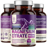 Number One Nutrition magnesium citrate capsules for daily energy support.