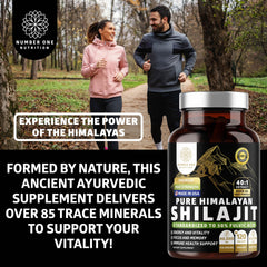 Number One Nutrition Shilajit mineral-rich amber extract suggests daily use.