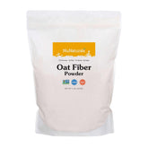 NuNaturals Oat Fiber Powder bottle showcases a clean label and easy fiber addition