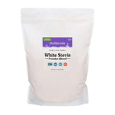 NuNaturals White Stevia Powder bag for easy measurement and zero-calorie sweetness.