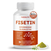 NURAFUSE Fisetin bottle illustrating a five-month supply for holistic wellness.