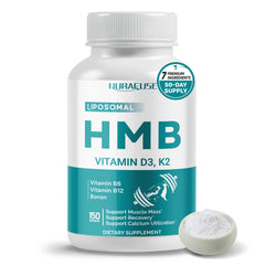 NURAFUSE HMB liposomado en botella, fortalecimiento muscular potencial para entrenamientos diarios.