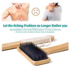 NURENDER back scratcher shows a soft head for gentle itch relief.