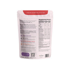 Nurished Mighty Strawberry Milk front-of-pack features spinach and probiotics for daily nutrition