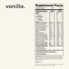 Glass of Nurished Vanilla Mighty Milk served as a tasty multivitamin and protein boost