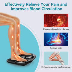 NURSAL EMS Foot Massager remote control for easy wireless adjustments