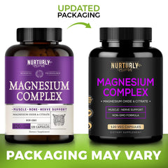 NURTURLY label close-up displays 500mg per capsule for easy dosing.