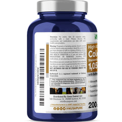 NusaPure Colostrum capsules 200-count package ready for long-term routine