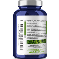 Jiaogulan 20:1 extract label highlighting 450 mg per capsule
