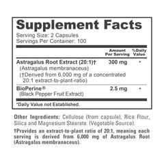 NusaPure label closeup highlighting Bioperine and 20:1 extract.