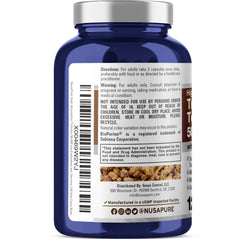 Label highlights 50:1 extract and Bioperine for absorption