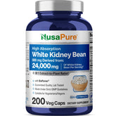 NusaPure White Kidney Beans 30:1 extract bottle showing high-potency formula.