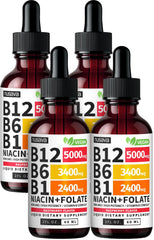NUSAVA B12 Drops bottle closeup highlights potency for daily energy