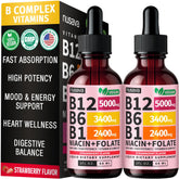 Nusava Vitamin B12 drops bottle showing high potency for daily energy support