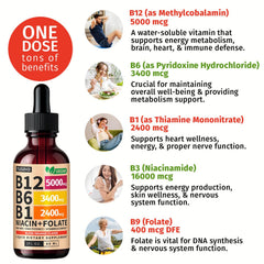 NUSAVA B12 drops packaging box featuring 2-pack offer