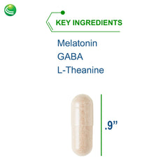 Front packaging of Nutra Biogenesis Sleep Factors highlights melatonin and botanicals.