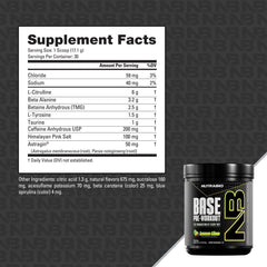 NutraBio Base Pre-Workout shaker cup — convenient on-the-go mixing.