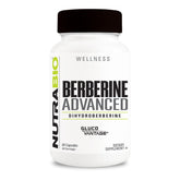 NutraBio Berberine Advanced bottle front with enhanced absorption emphasis