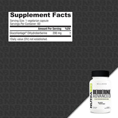 NutraBio Berberine Advanced caps closeup shows compact capsules