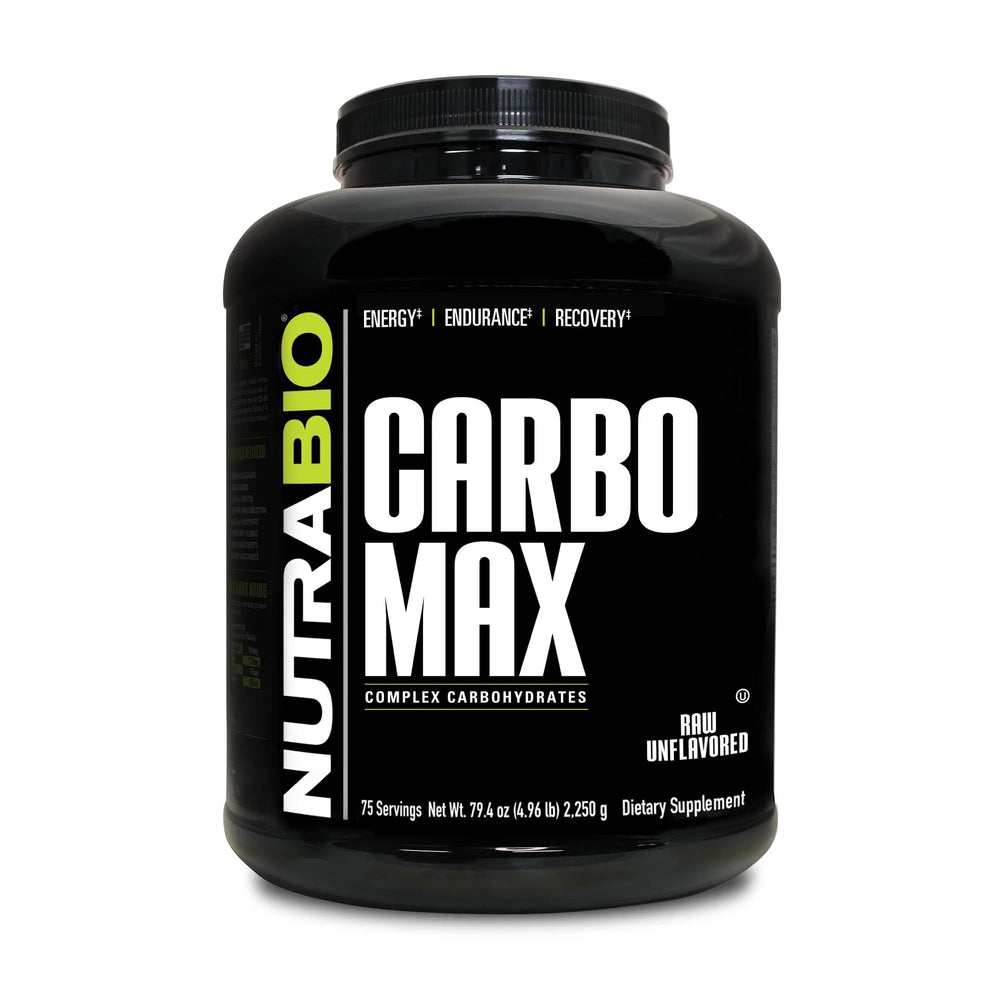 NutraBio CarboMax maltodextrin powder for steady energy during workouts
