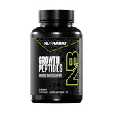 NutraBio Growth Peptides bottle front for lean muscle support