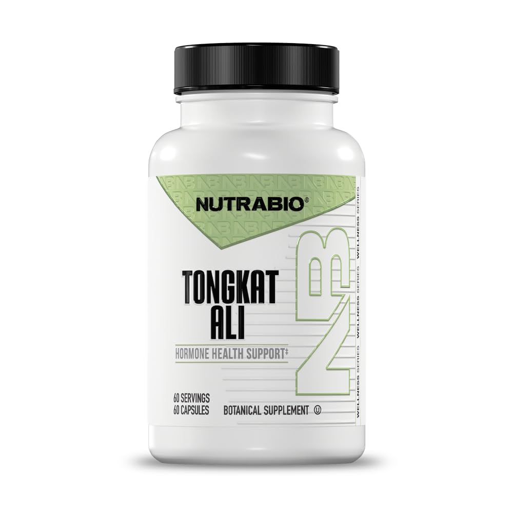 NutraBio Tongkat Ali Longjack bottle pour for daily energy support