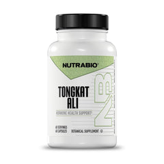 NutraBio Tongkat Ali Longjack bottle pour for daily energy support