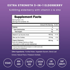 NutraChamps elderberry drops pour highlighting convenient sugar-free immunity support