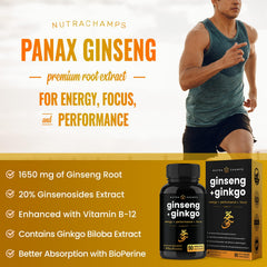 Korean Red Ginseng capsules from NutraChamps improve energy levels